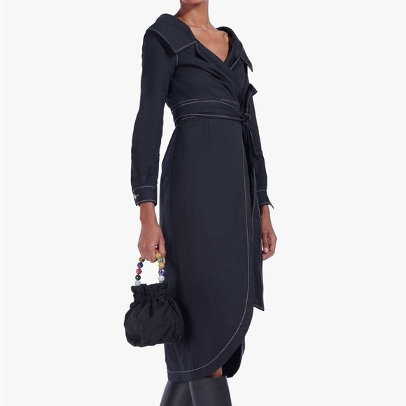 Staud Dresses Staud Jacklyn Midi Dress Small - Picture 1 of 6